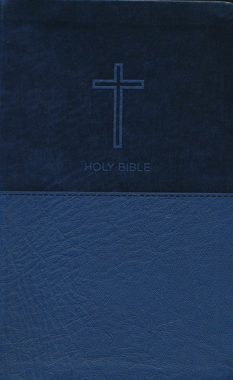 "NKJV Value Thinline Bible – Blue Imitation Leather, Lightweight and Portable with Enhanced Readability"