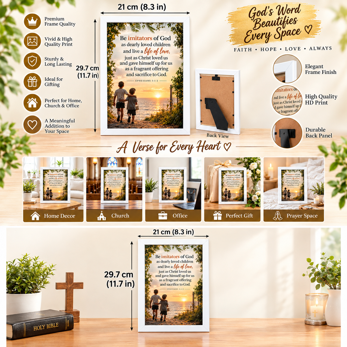 Ephesians 5:1-2 Bible Verse Frame – Life of Love