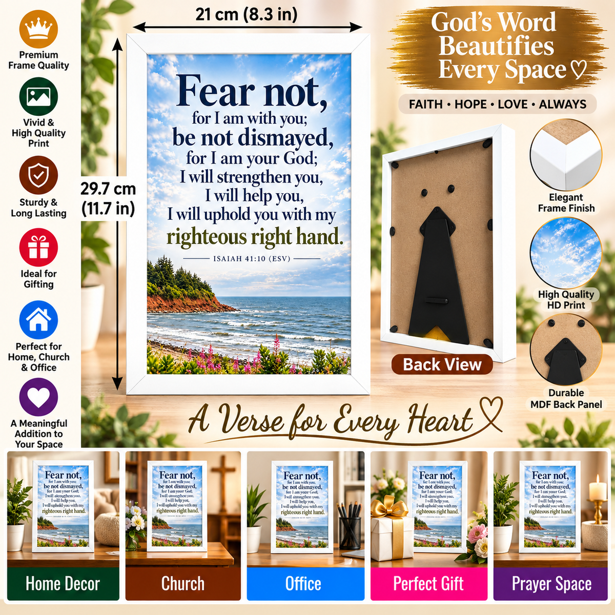 Isaiah 41:10 Bible Verse Frame – Fear Not