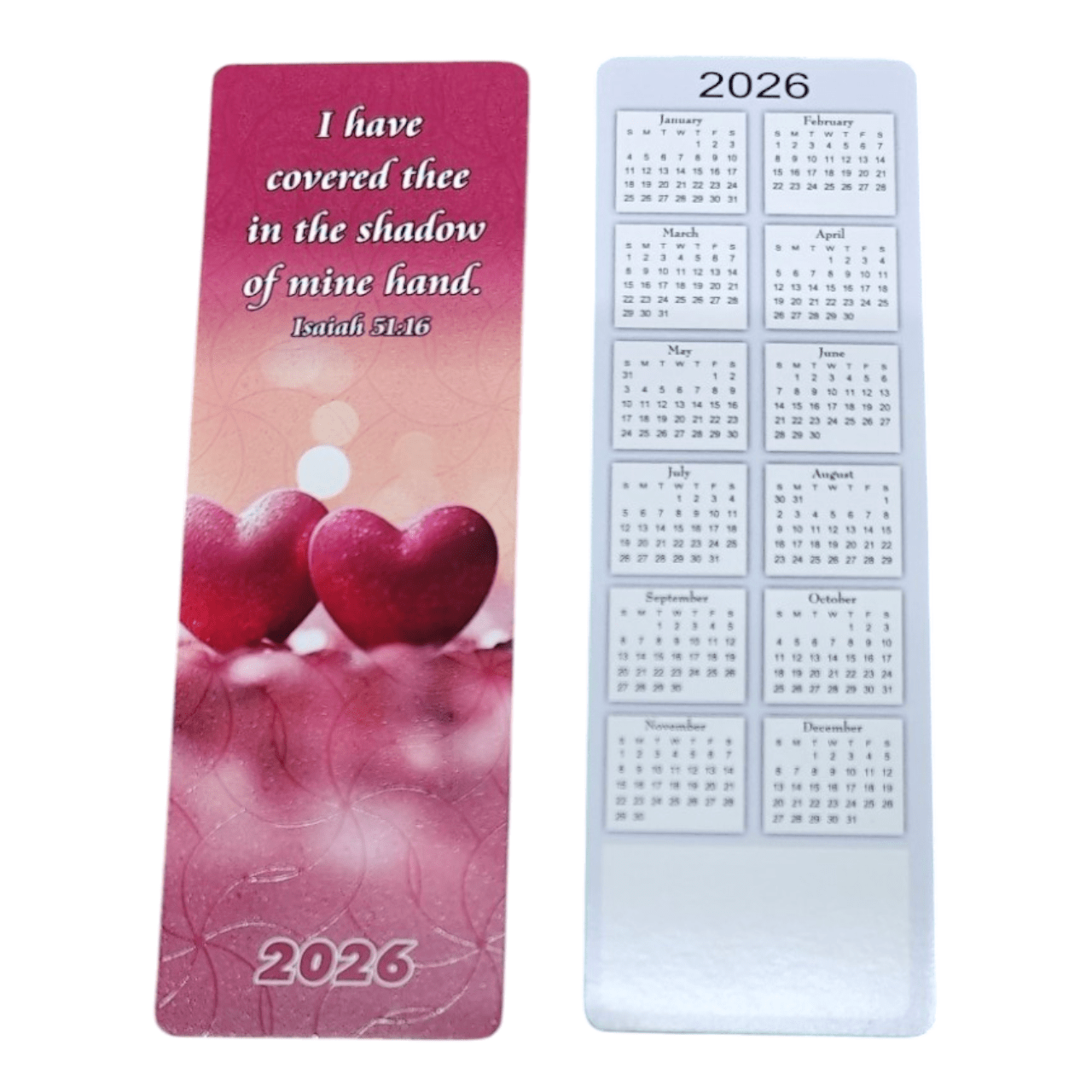 2026 Bilingual Bible Bookmarks (Hindi & English) – 100 Promise Verses – 300gsm Art Board – Spot-UV + Textured Drip-Off – Teflon-Coated Back