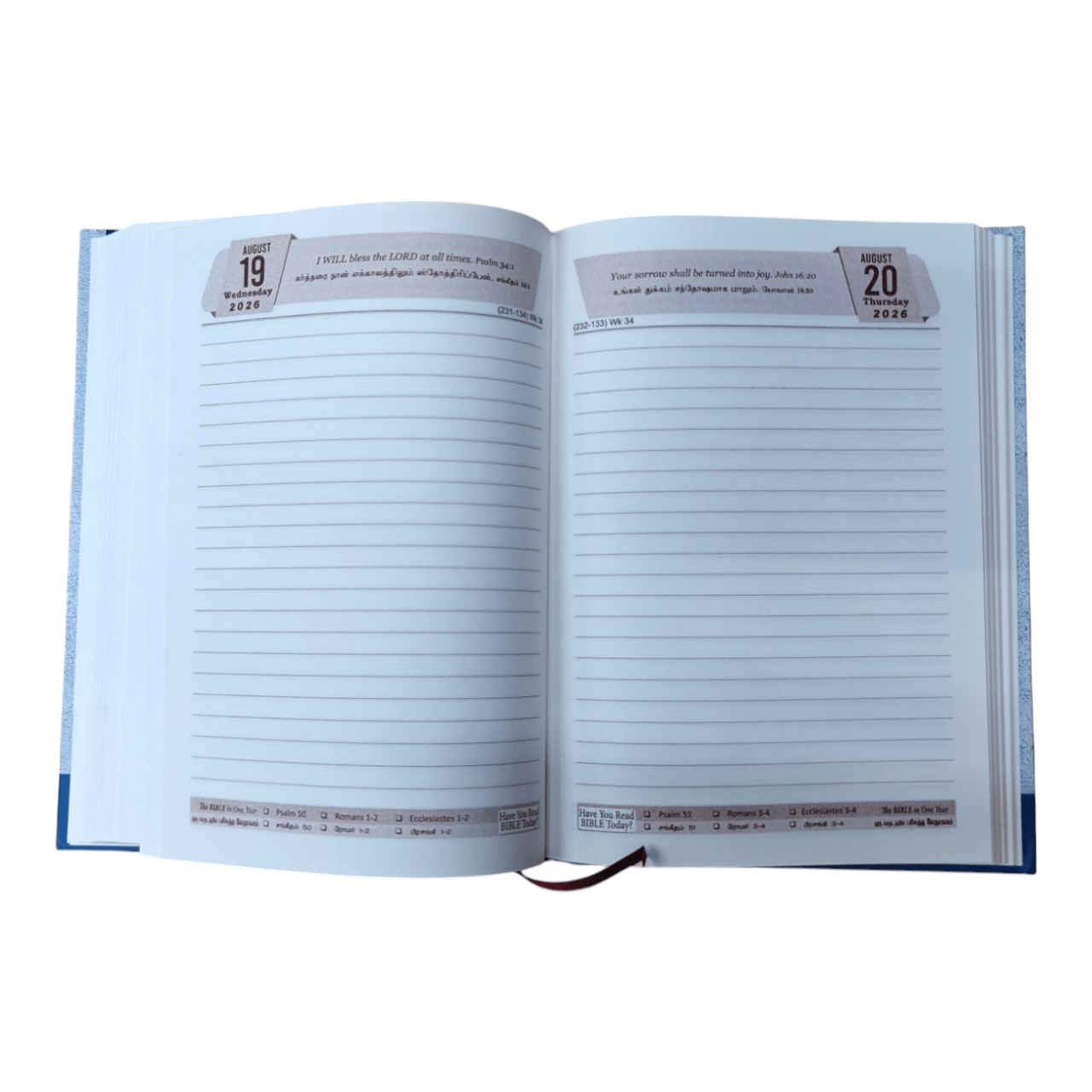 2026 Faith & Focus Planner: A Daily Tamil Bible Verse Diary, Journal, and Agenda for a Spirit-Led Year