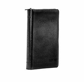 Medium black zip NIV Holy Bible cover
