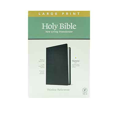 NLT Large Print Thinline Reference Bible with Filament Enabled Technology for easy reading and navigation