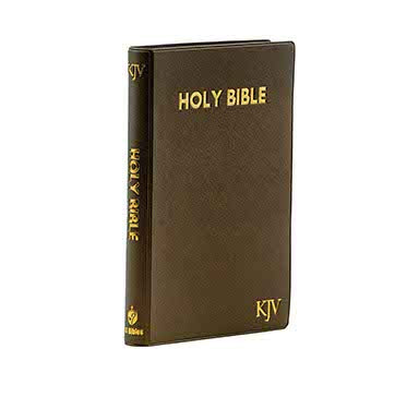 KJV Medium Pearl vinyl Indexed Brown