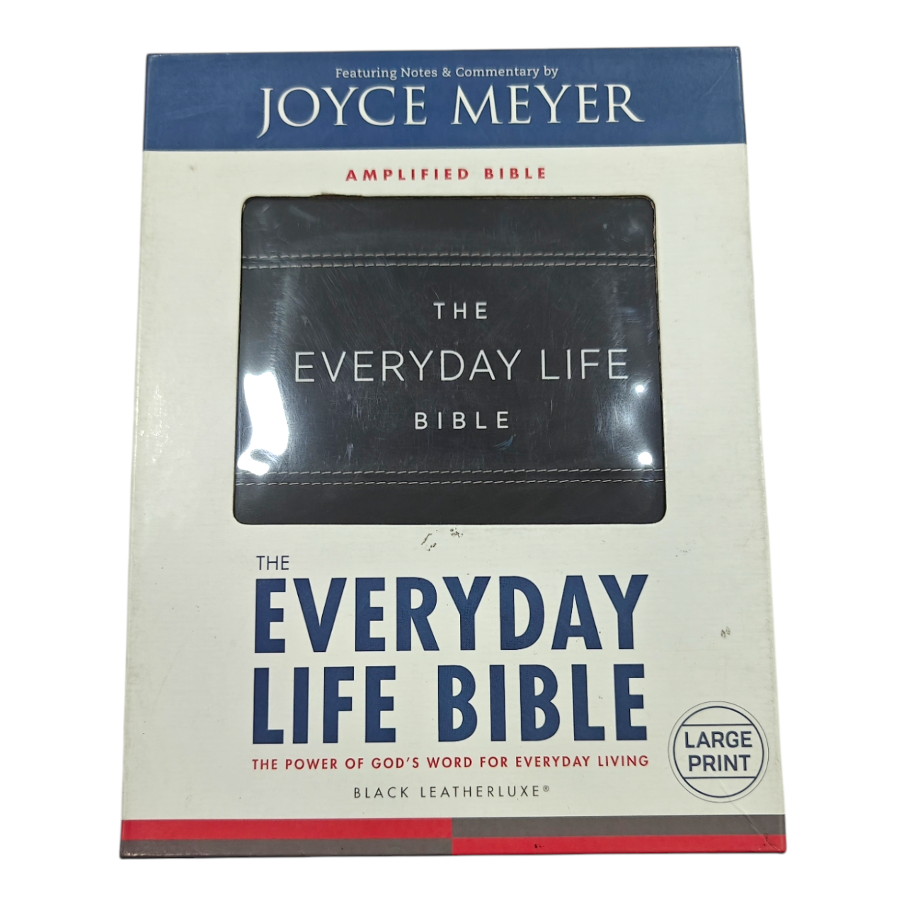 The Everyday Life Bible: The Power of God's Word for Everyday Living, AMP, Hardcover | Notes and Commentary by Joyce Meyer (ISBN 9781546041702