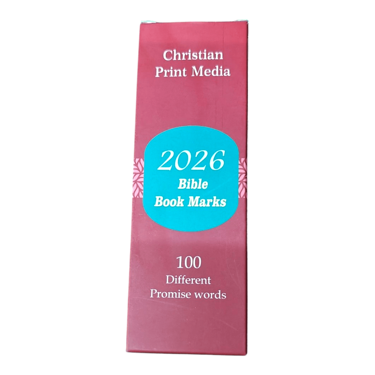 2026 Bilingual Bible Bookmarks (Hindi & English) – 100 Promise Verses – 300gsm Art Board – Spot-UV + Textured Drip-Off – Teflon-Coated Back