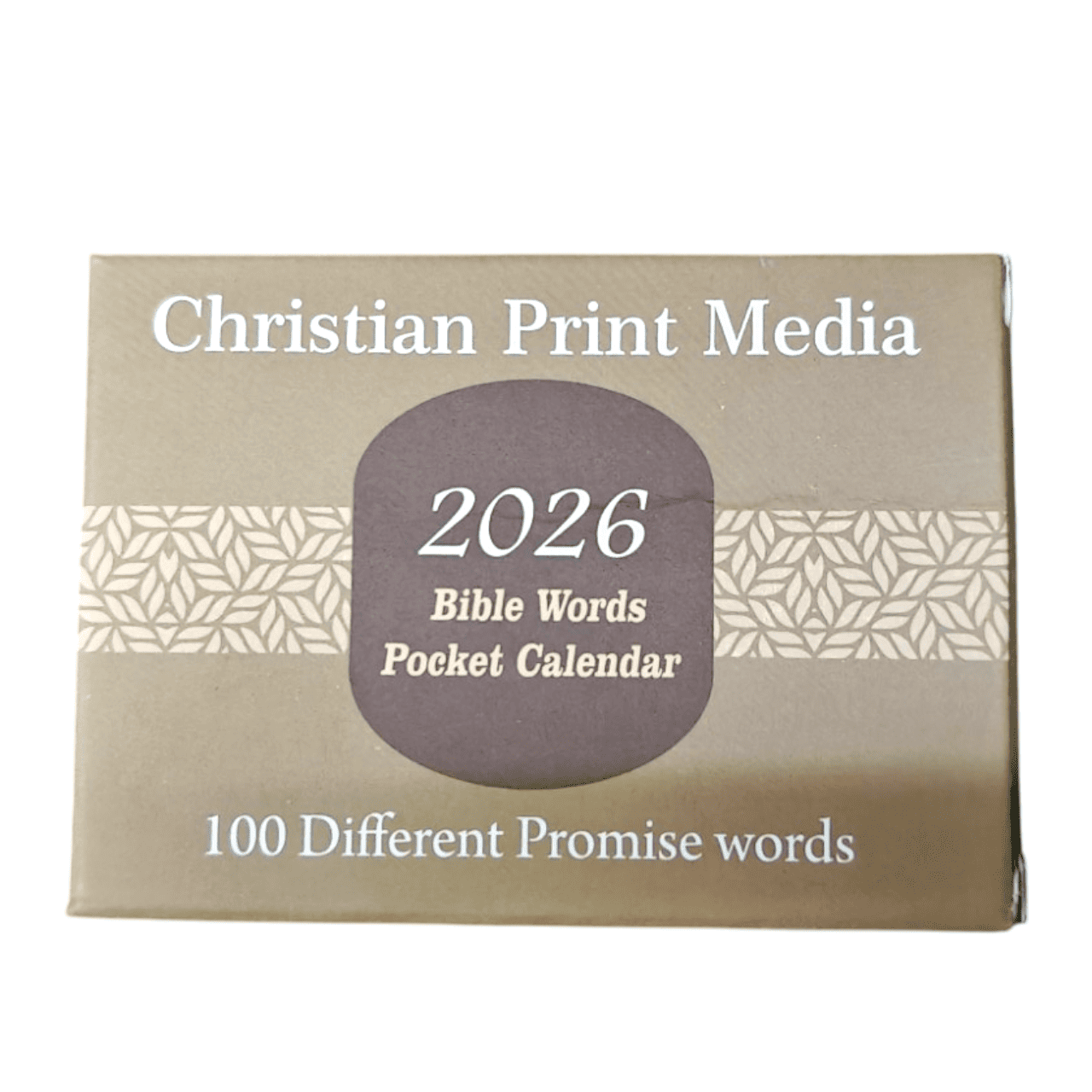 2026 Bilingual Pocket Calendar (100 Cards) | Tamil & English Bible Promises with Textured UV Finish