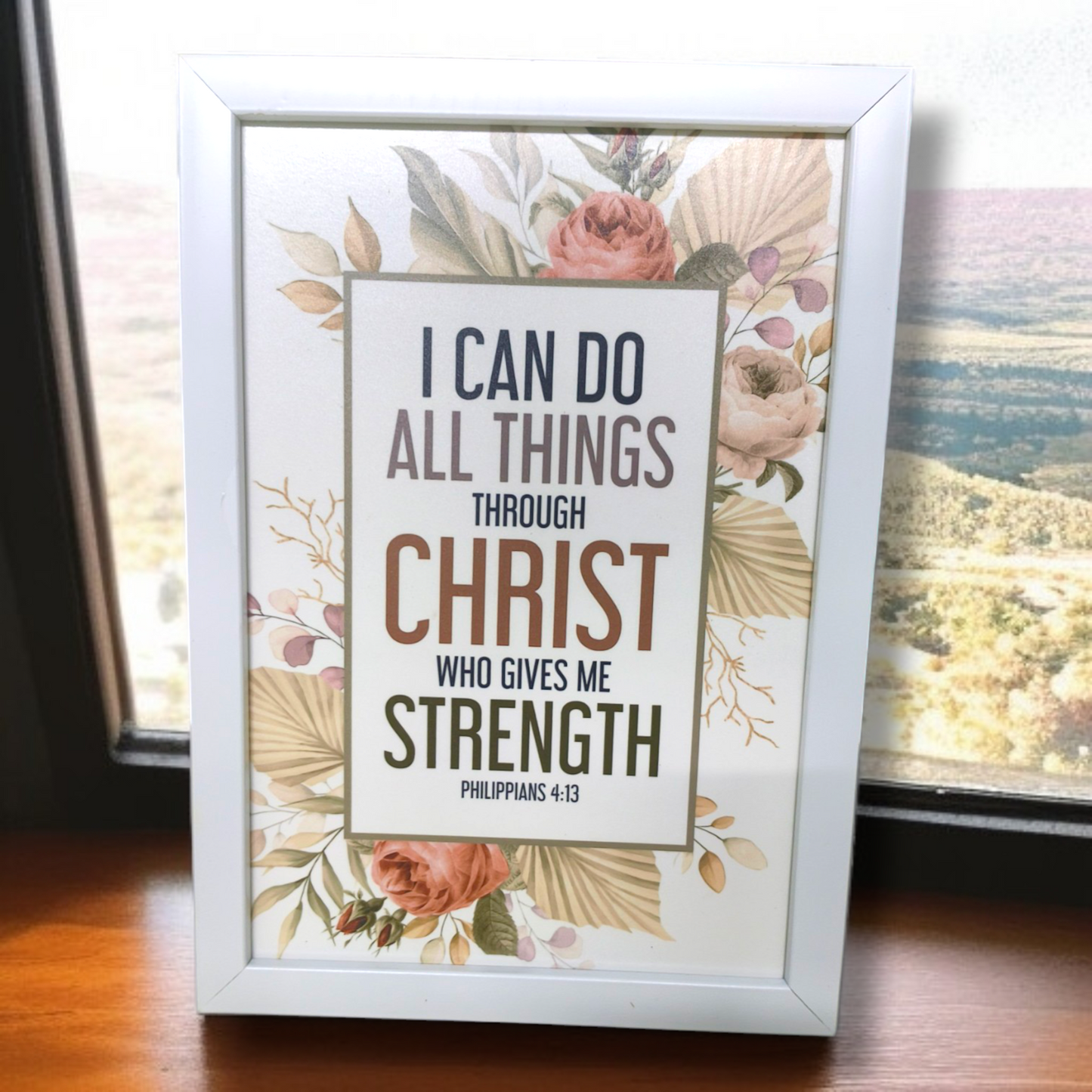 High Quality | Premium English Bible Verses Photo Frame | Hanging Frame | Best Gift For Home Decor | Size : 11 inch By 8 inch D16