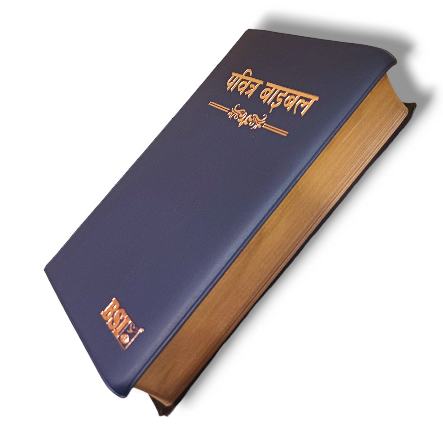 The Holy Bible In Hindi |Crown Navy Blue Color Bound |Golden Edge Bible |Hindi Compact Size Bible