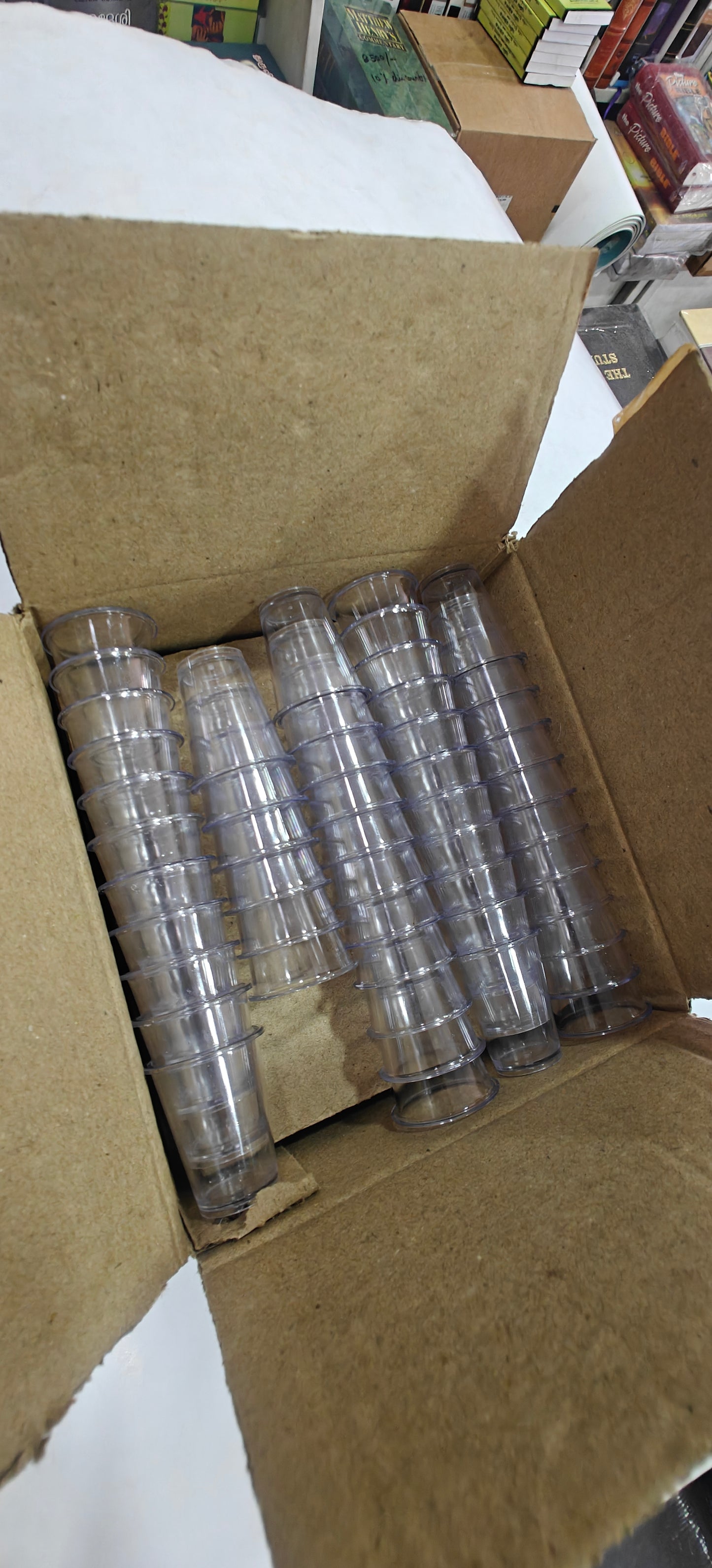 Holy Communion Fibre Cups, Pack of 200 Clear Disposable Communion Cups, Fits Standard Trays, for Church Services & Lord's Supper