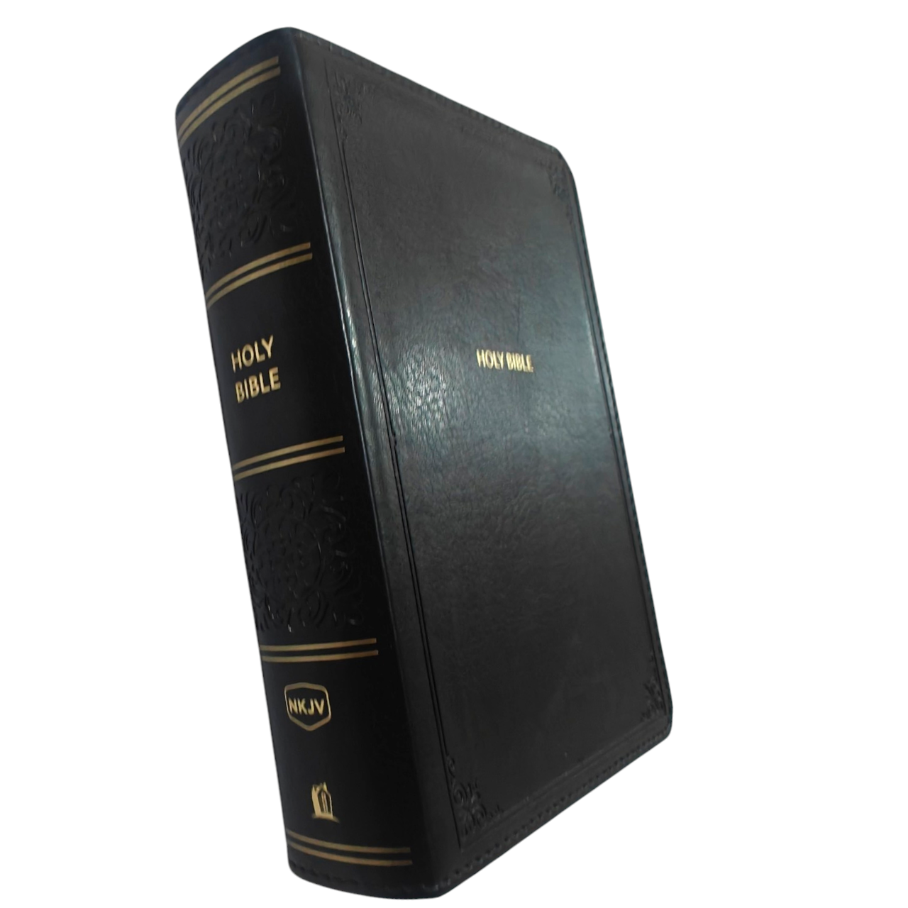 NKJV Compact Bible – Black Leathersoft, Red Letter Edition, Center-Column References, Ultra-Portable Size – ISBN 9780785233534
