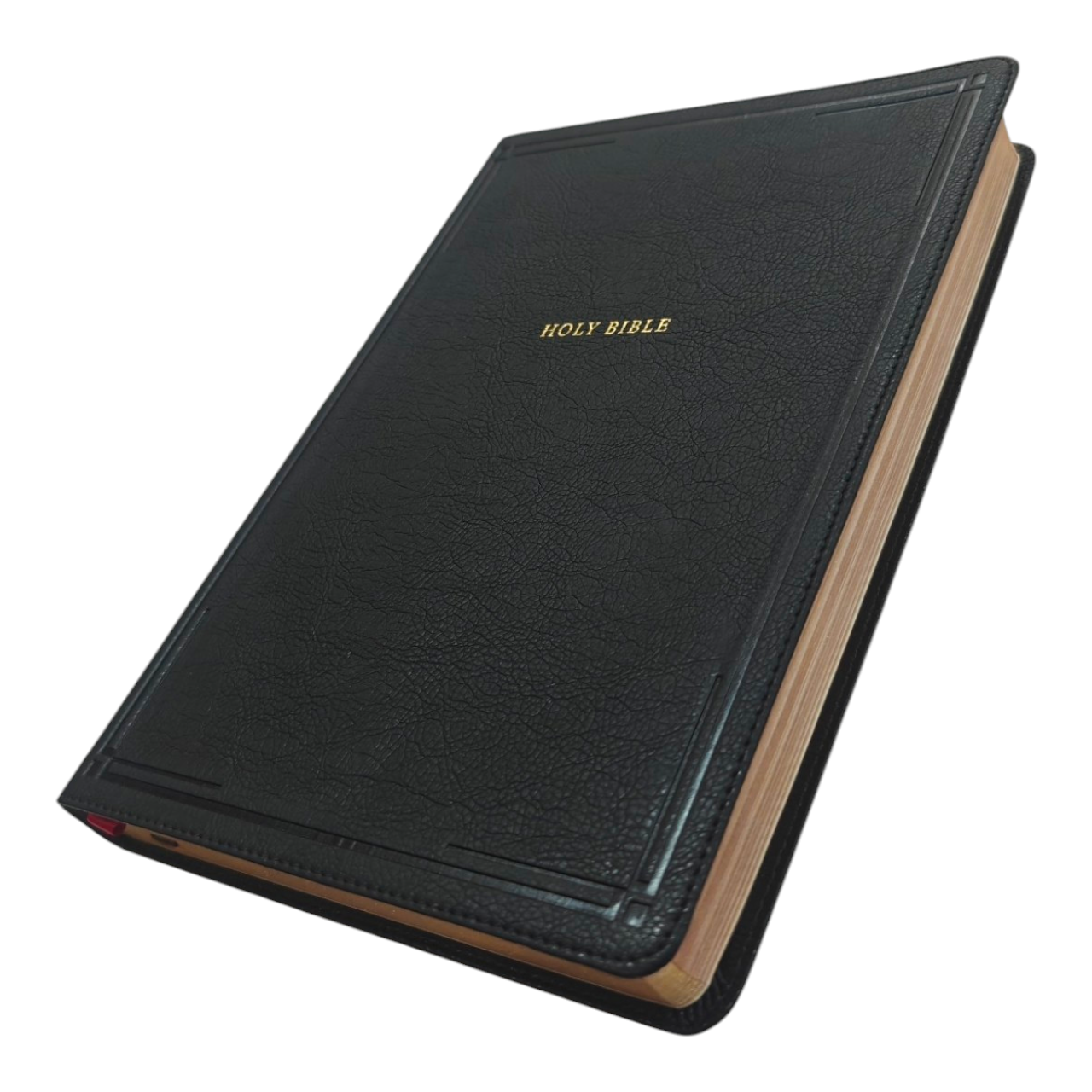 NKJV Giant Print Thinline Bible – Black LeatherTouch, Red Letter Edition, Easy-to-Read Large Font – ISBN 9780785231714