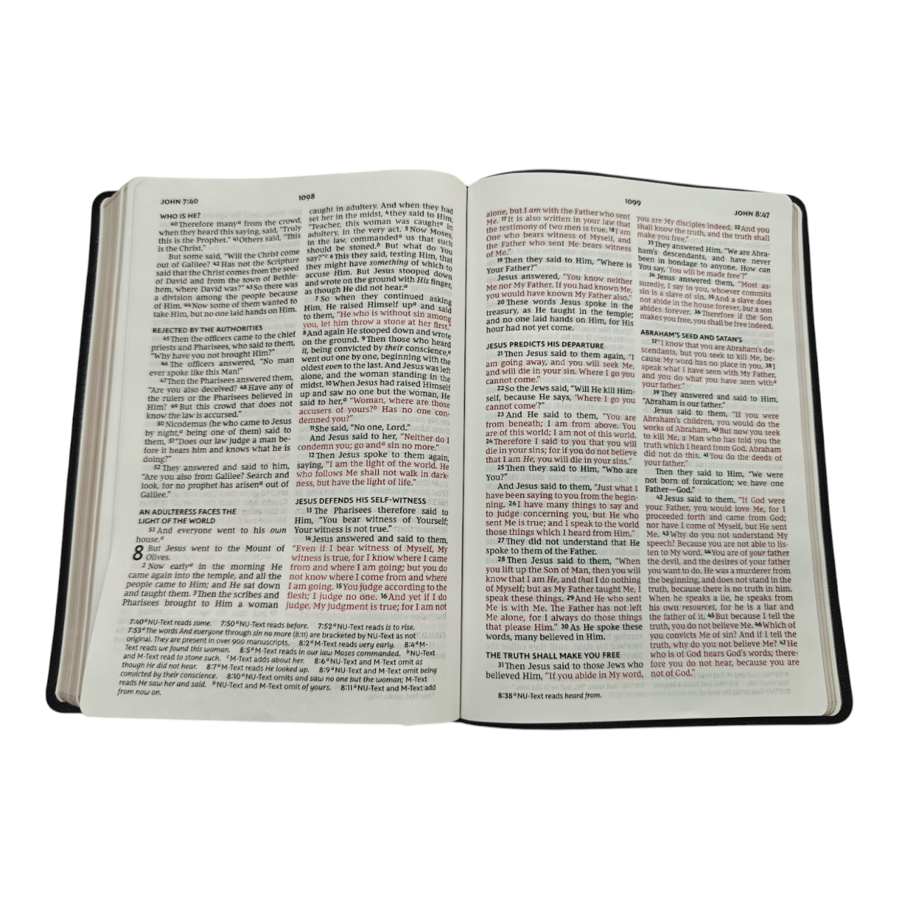 NKJV Giant Print Thinline Bible – Black LeatherTouch, Red Letter Edition, Easy-to-Read Large Font – ISBN 9780785231714