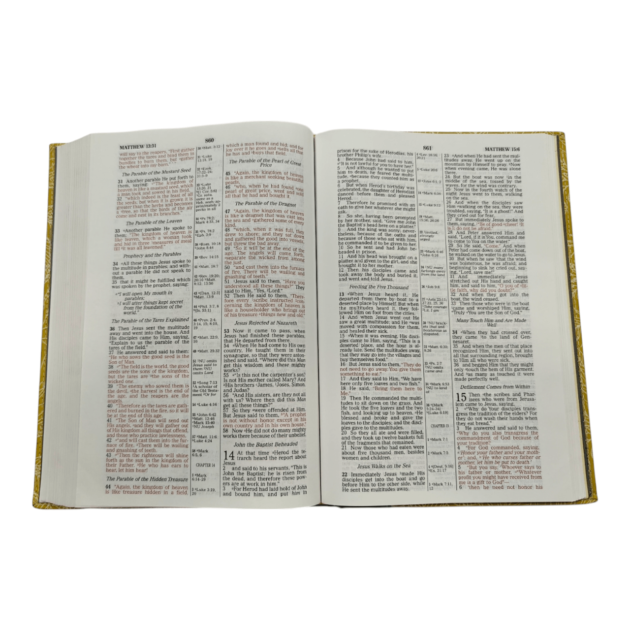 "NKJV Large Print Ultraslim Reference Bible – extra-readable text, slim design with cross-references. Perfect for study, devotion, or travel. ISBN: 9780718040505."