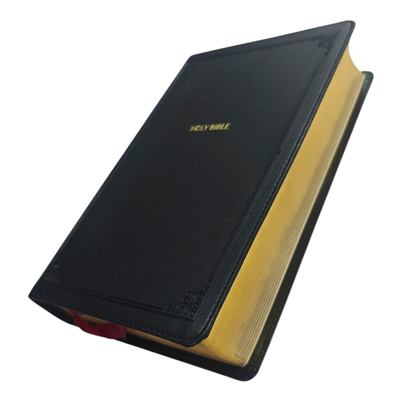 NKJV Personal Size Large Print Reference Bible – Black LeatherTouch, Red Letter Edition, Center-Column References – ISBN 9780785233312