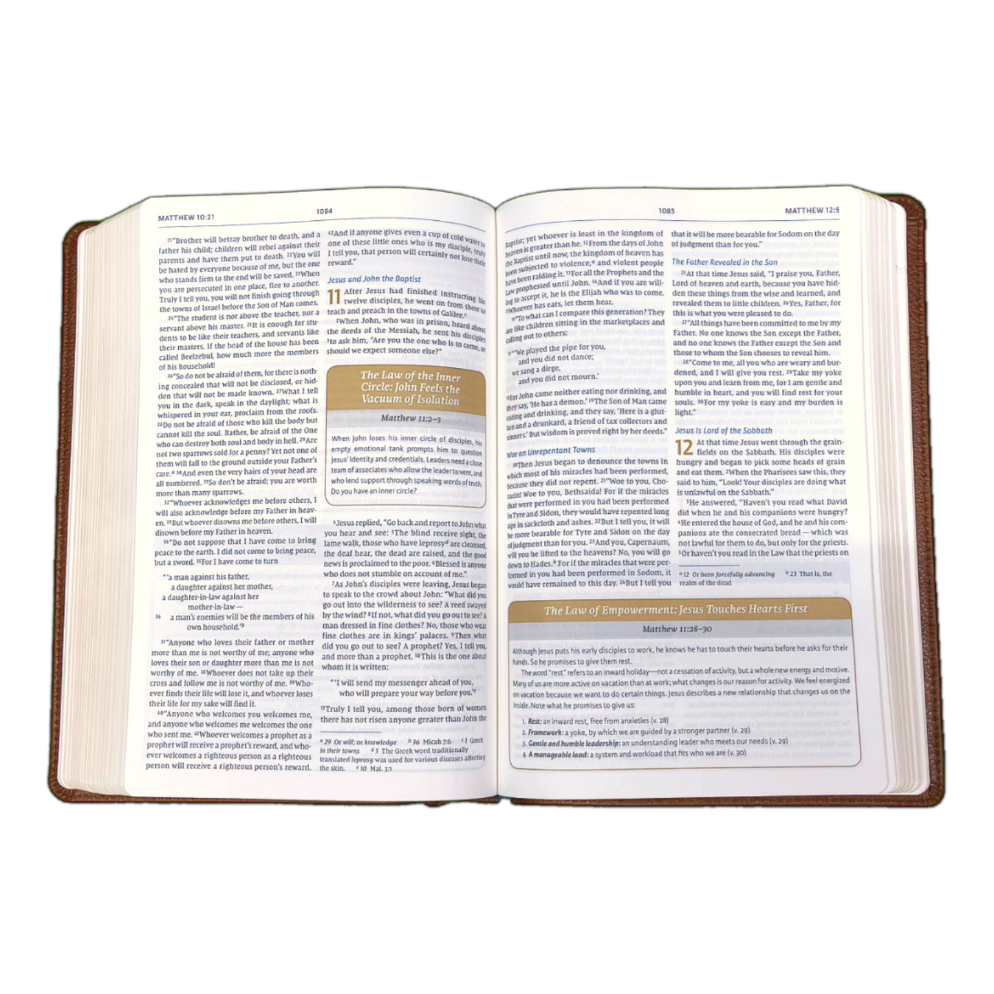 Maxwell Leadership Study Bible | New Edition | Brown Leather Imitation Cover