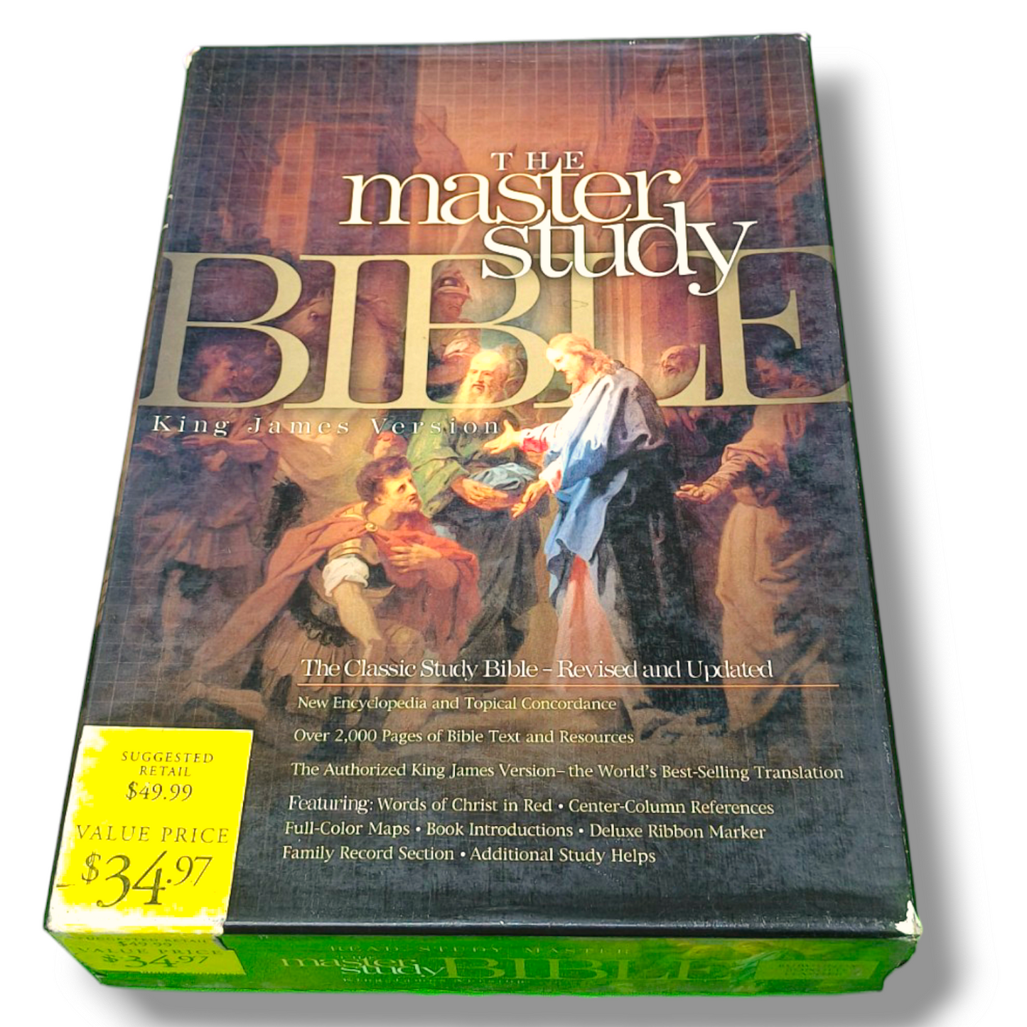 The Master Study Bible | King James Version | Black Leather Bonded | New Edition