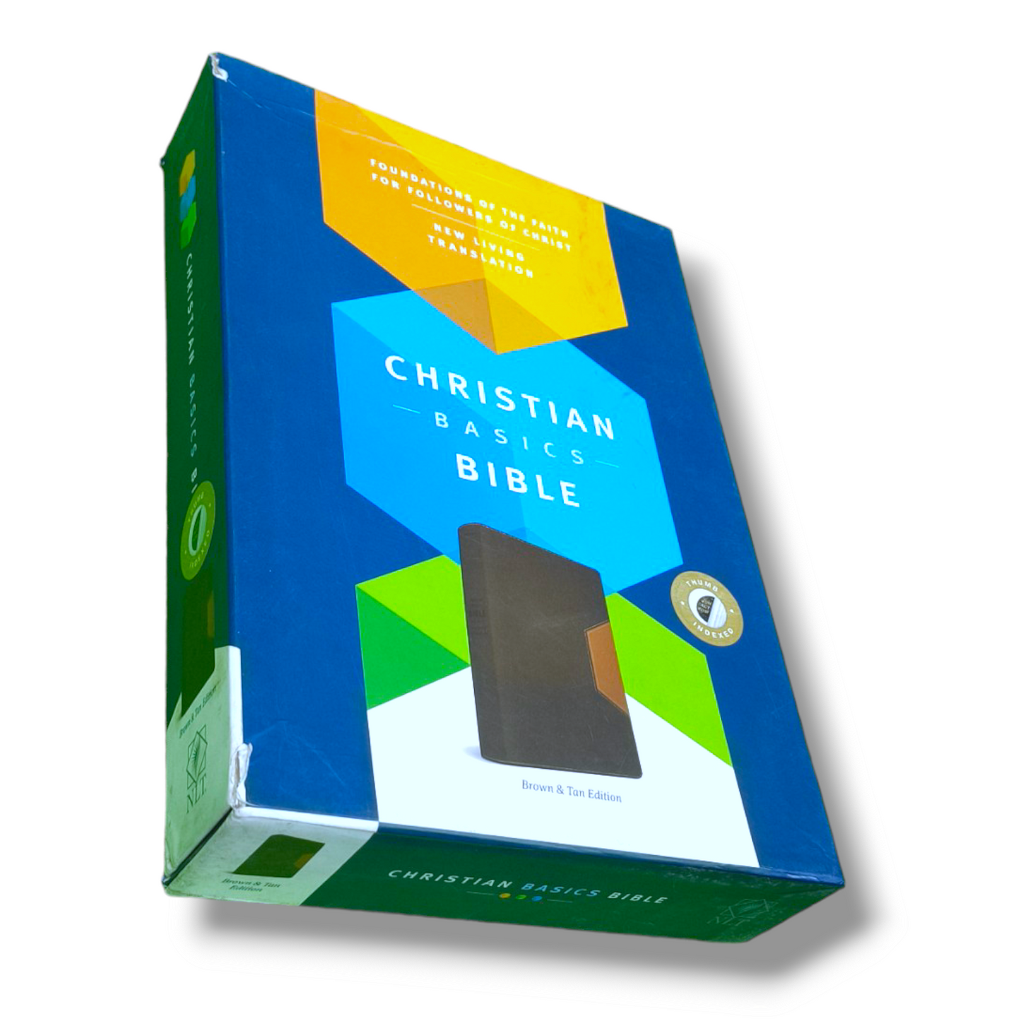 NLT Christian Basics Bible | Brown Tan Soft Imitation Leather | New Edition