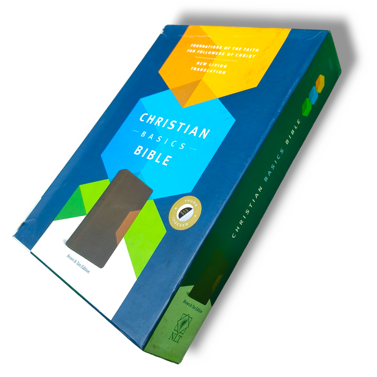 NLT Christian Basics Bible | Brown Tan Soft Imitation Leather | New Edition