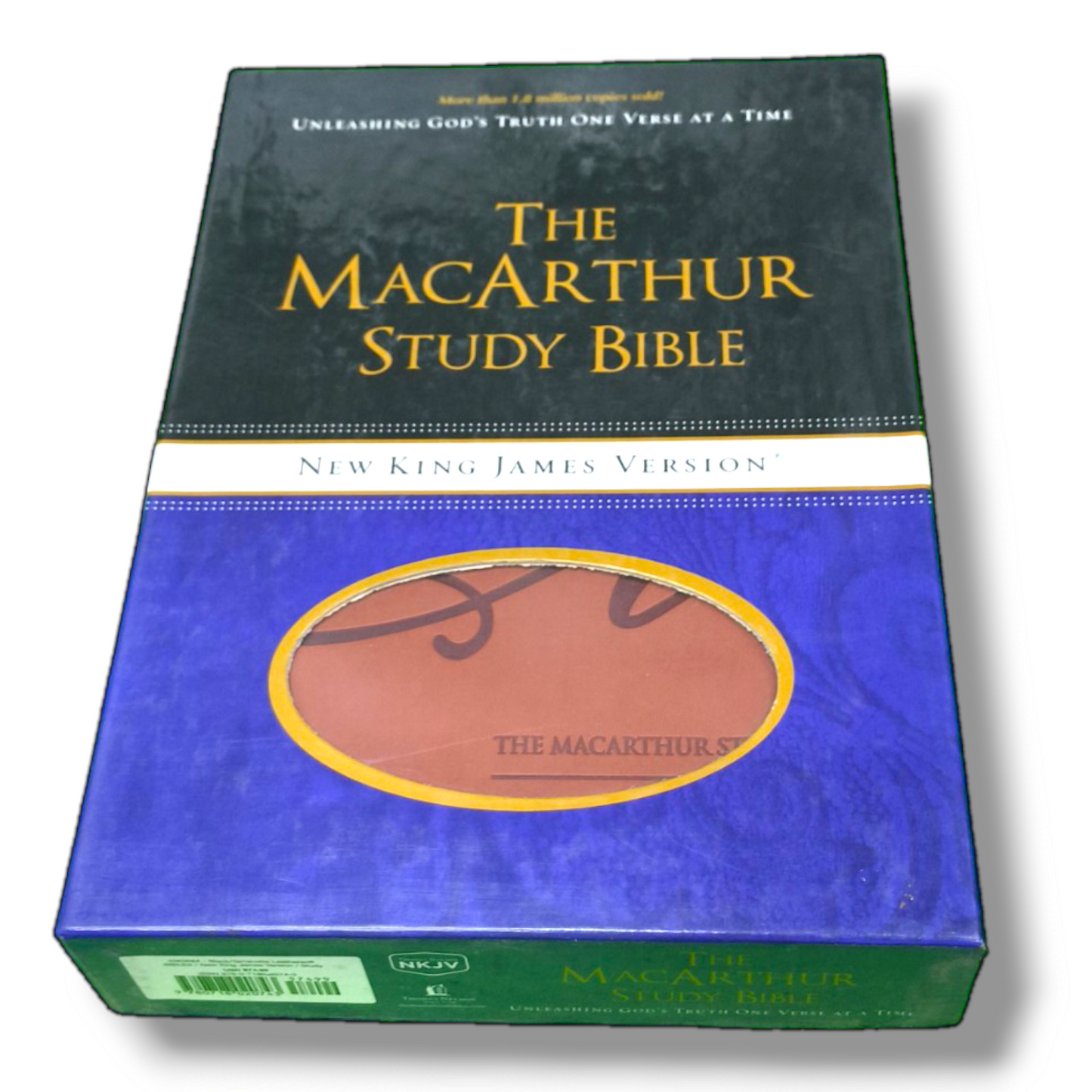 The MacArthur Study Bible | Large Print | Brown Tan Soft Imitation Leather | New King James Version | New Edition