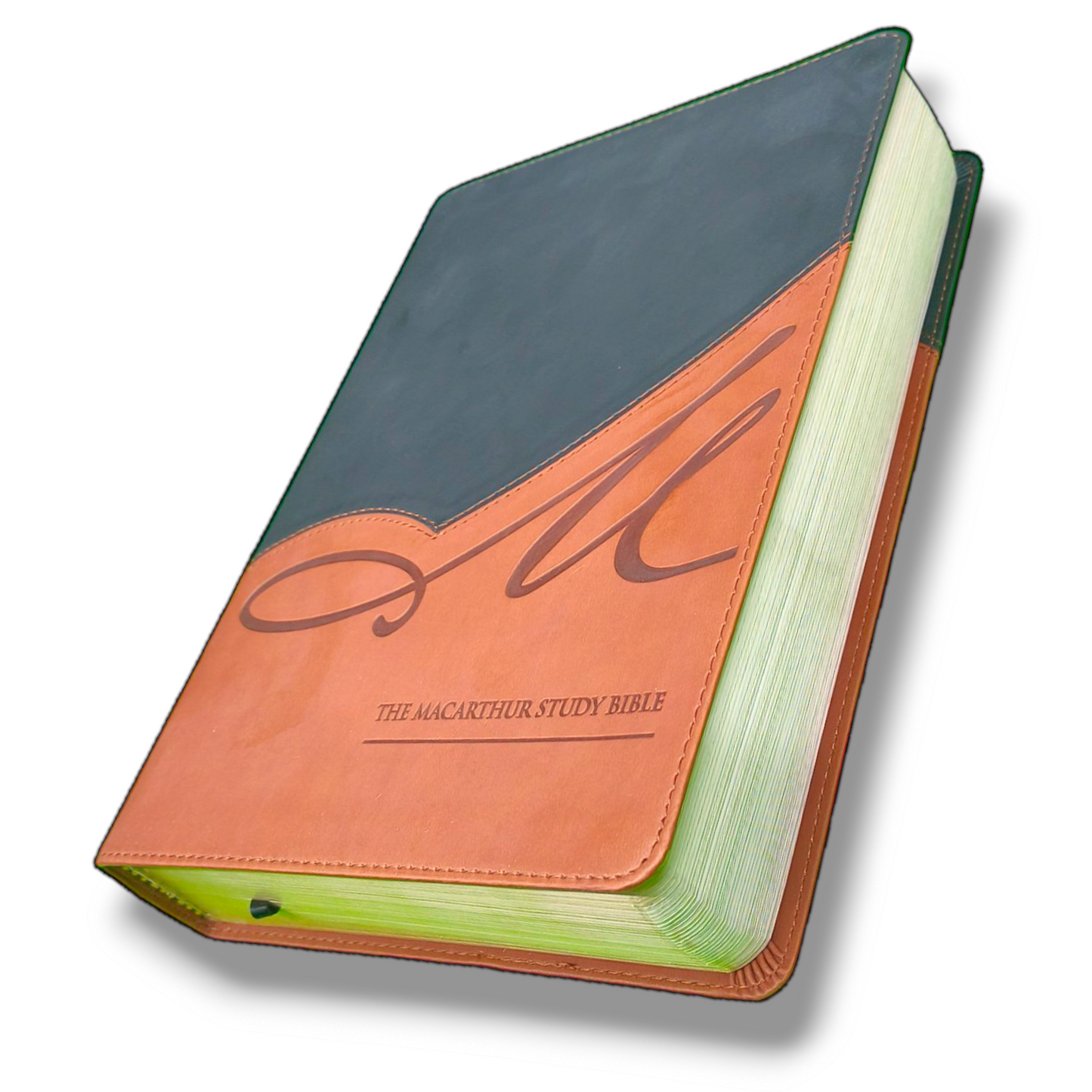 The MacArthur Study Bible | Large Print | Brown Tan Soft Imitation Leather | New King James Version | New Edition