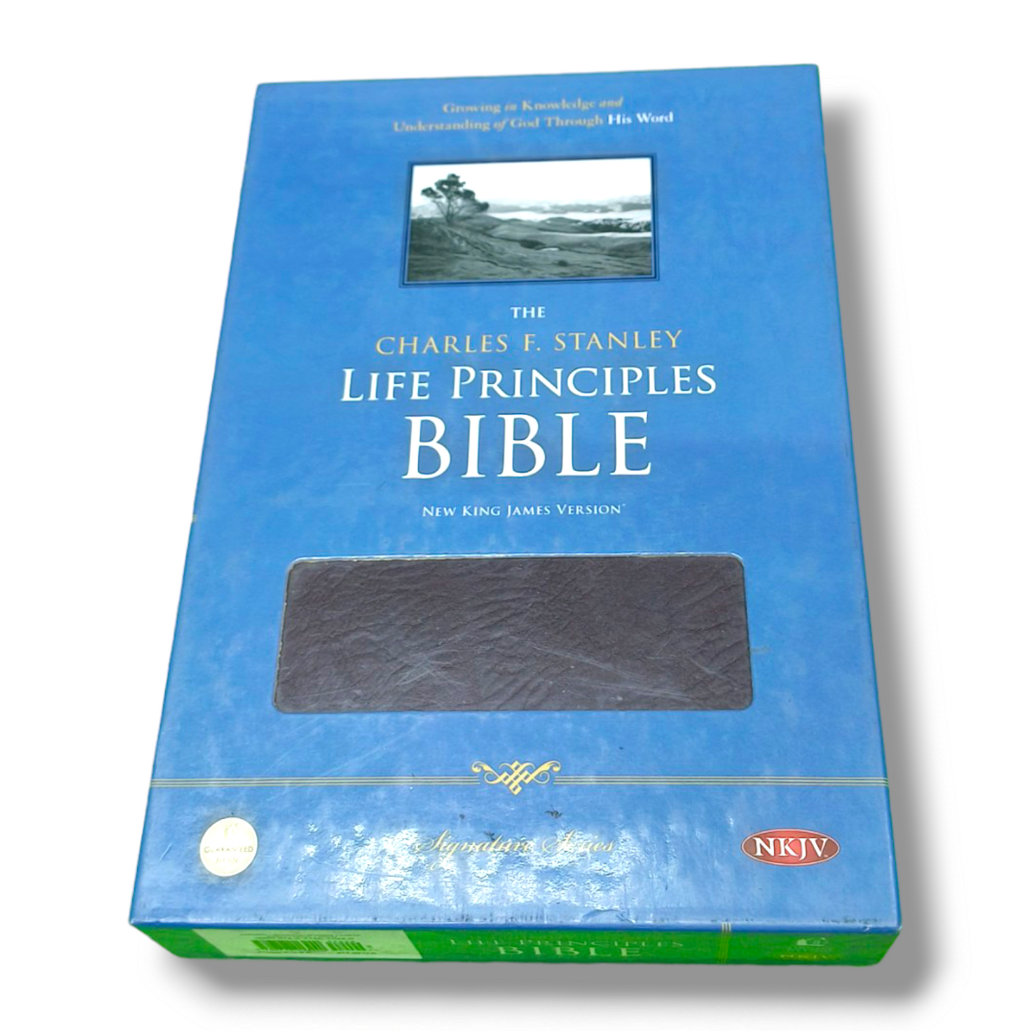 The Charles F. Stanley Life Principles Bible by Charles Stanley | New Edition | Brown Tan Soft Imitation Leather