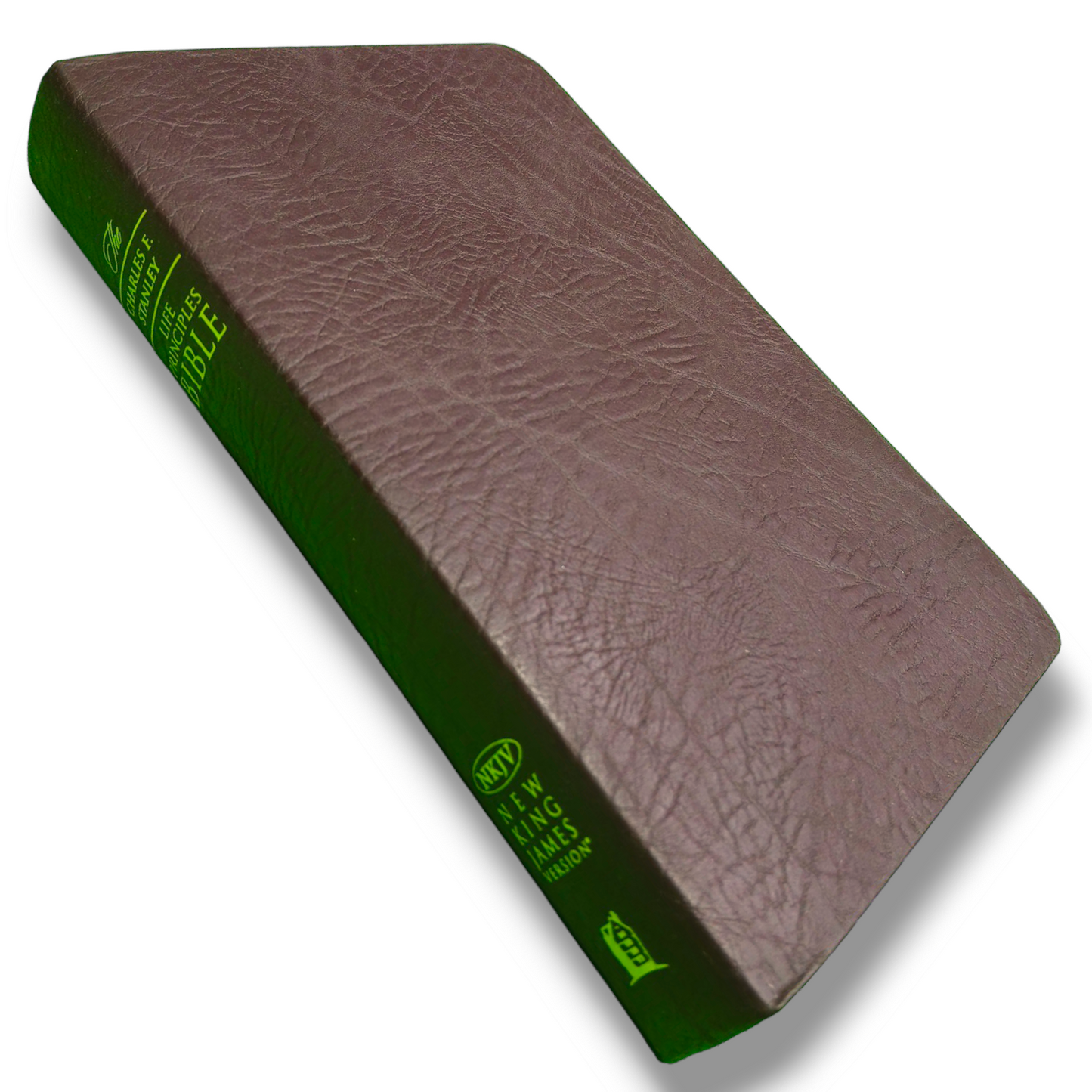 The Charles F. Stanley Life Principles Bible by Charles Stanley | New Edition | Brown Tan Soft Imitation Leather