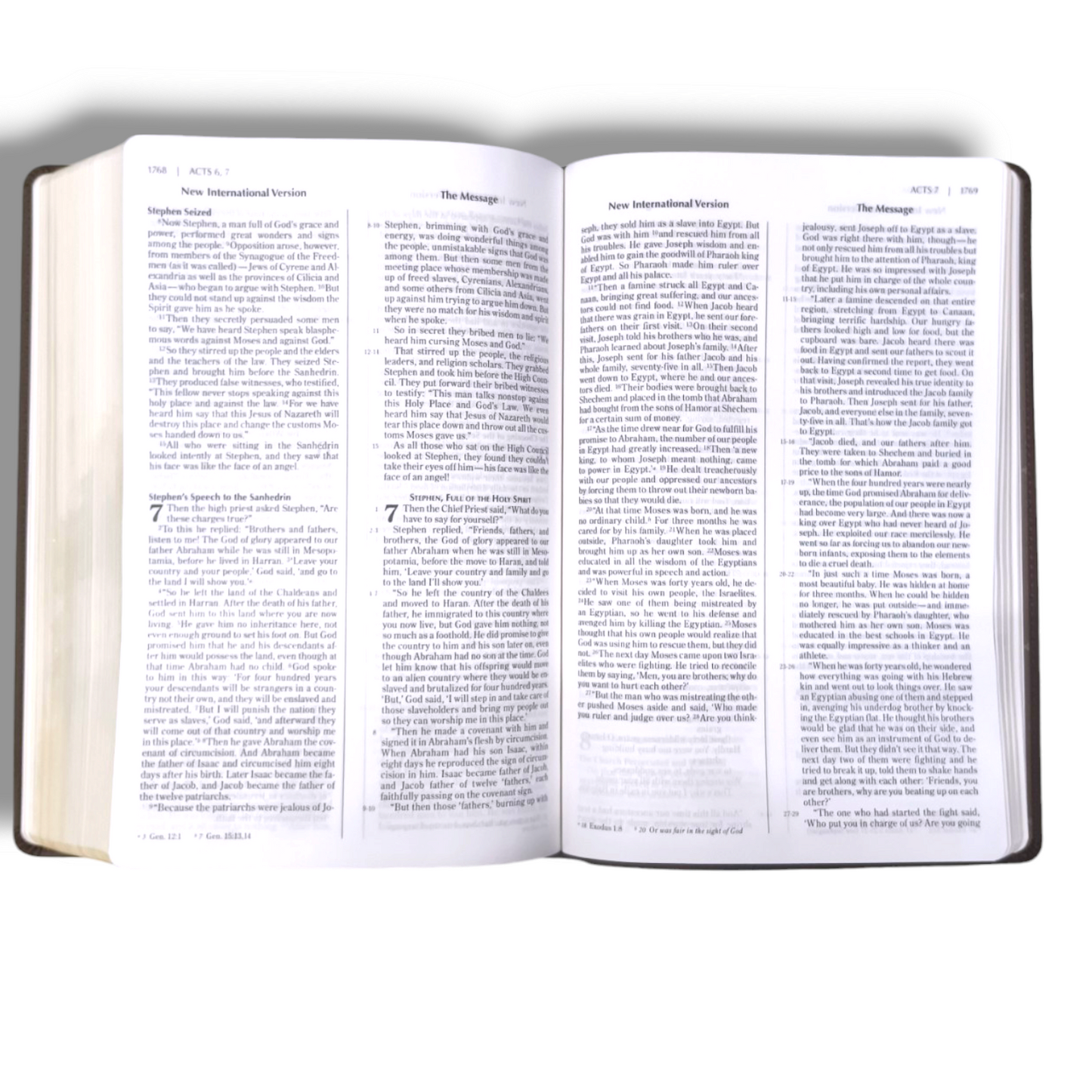 NIV & The Message Side-By-Side Bible | Attractive Design Bound | New International Version | Study Bible | New Edition