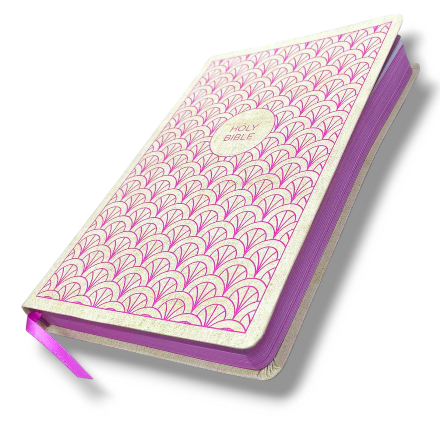 NIV Thinline Bible | Large Print Bible | New Edition | Attractive Pink Design Bound Cover