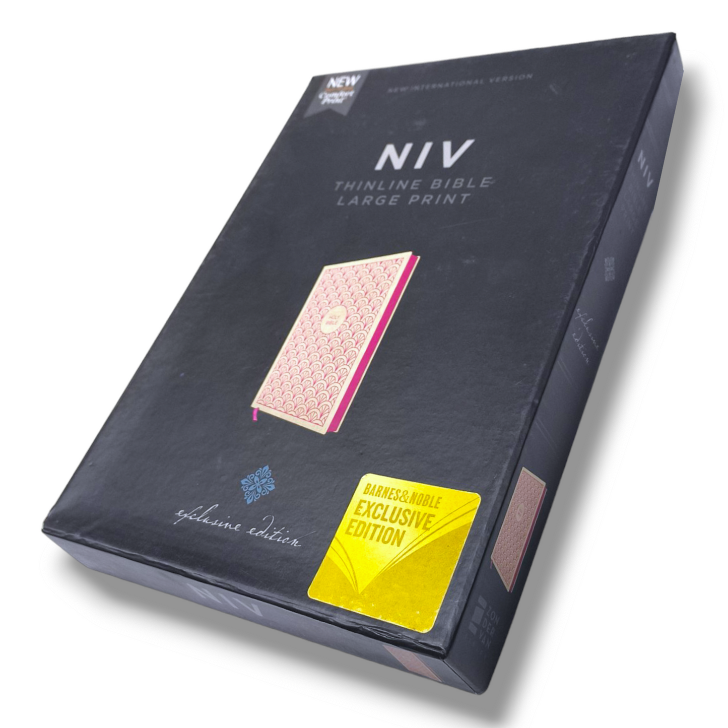 NIV Thinline Bible | Large Print Bible | New Edition | Attractive Pink Design Bound Cover