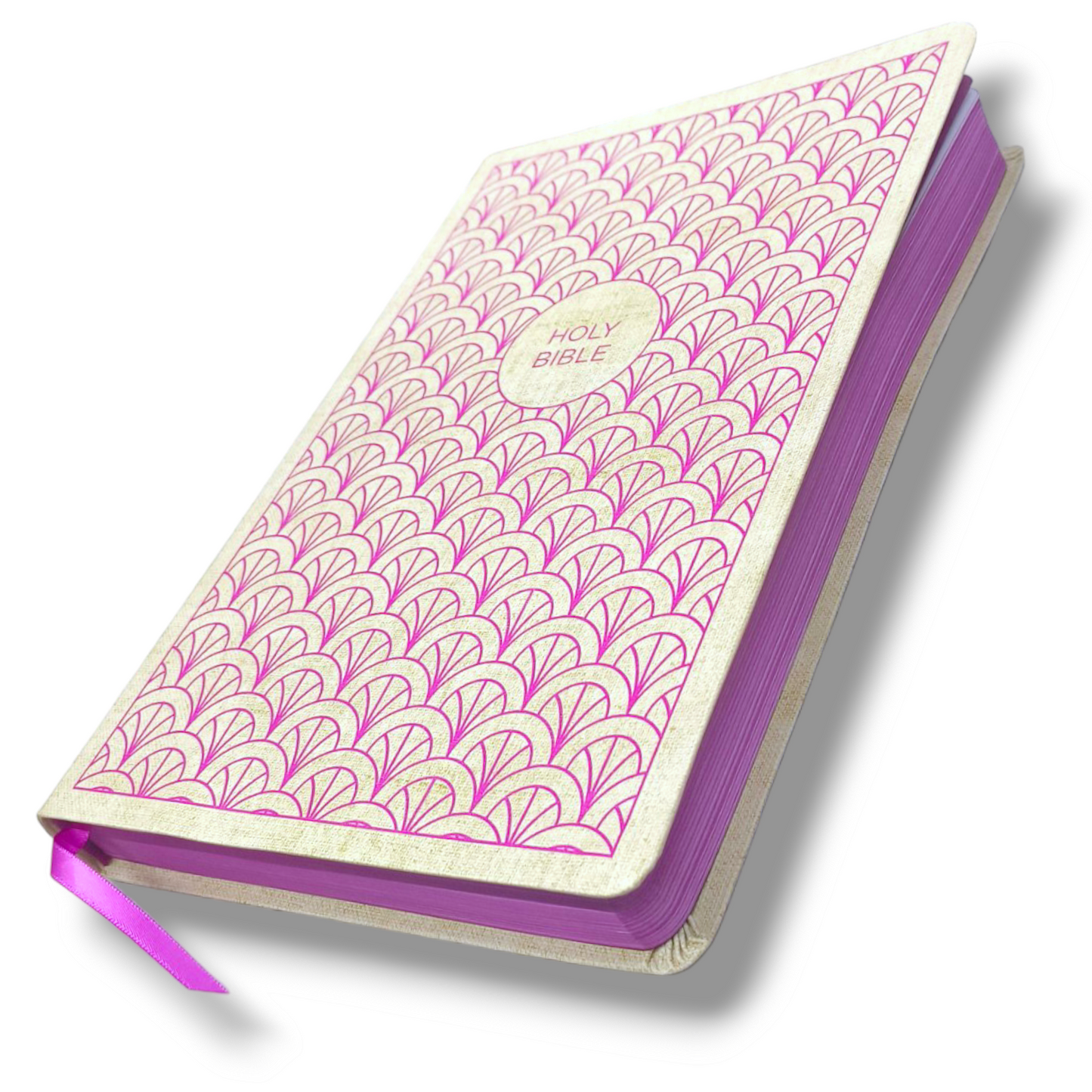 NIV Thinline Bible | Large Print Bible | New Edition | Attractive Pink Design Bound Cover