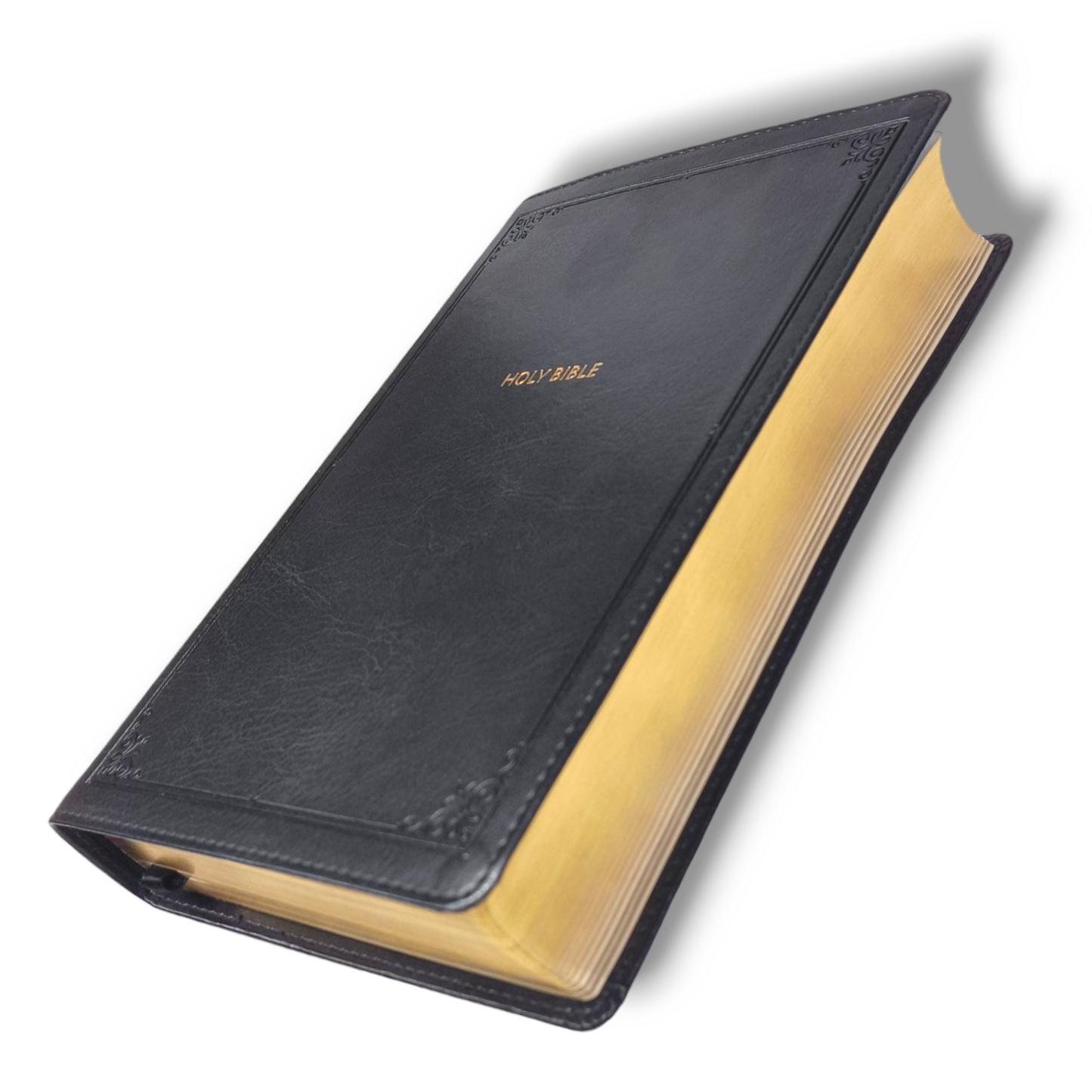 NKJV, Deluxe Thinline Reference Bible | Black Leathersoft | Red Letter Comfort Print | Holy Bible New King James Version