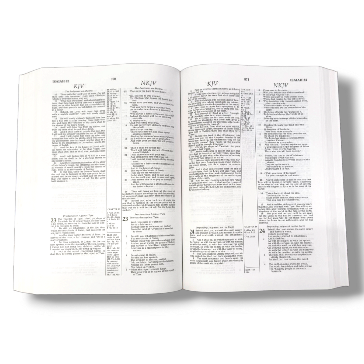 Parallel Bible KJV/NKJV | With Center-Column | Study Bible | New Edition | Hard Bound
