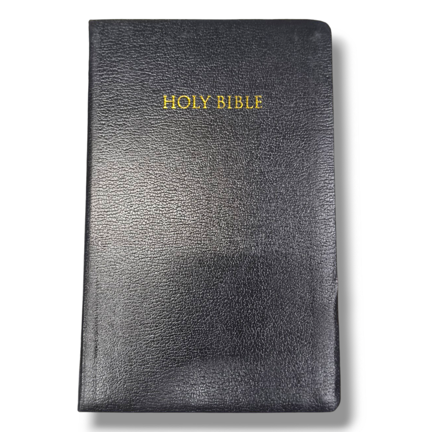 NIV Reference Bible | Large Print | Black Leather Bound | Italian Duo-Tone | New Edition
