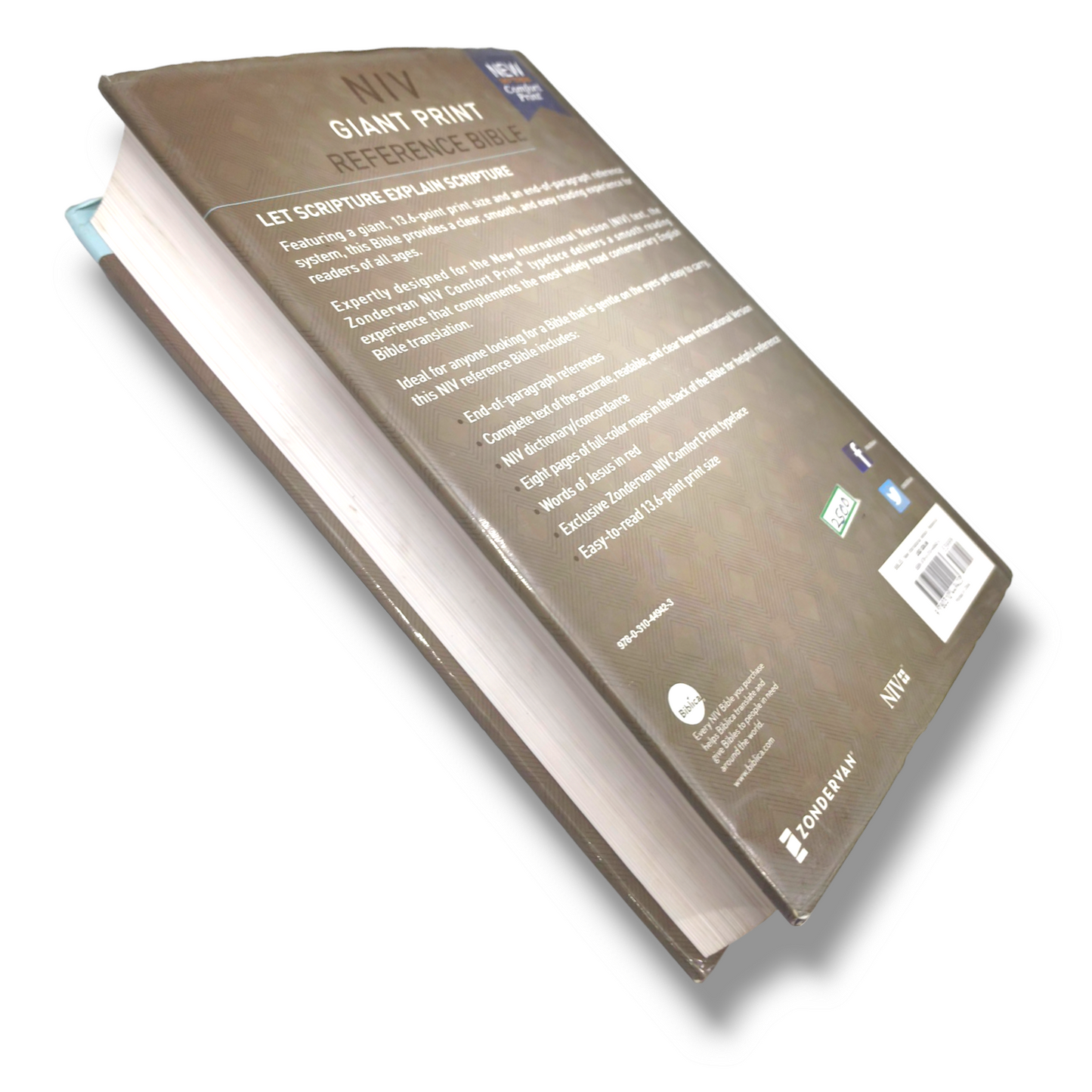 NIV Giant Print Reference | Holy Bible: New International Version | Hard Bound | Comfort Print | Reference Bible: Red Letter Edition | New Edition