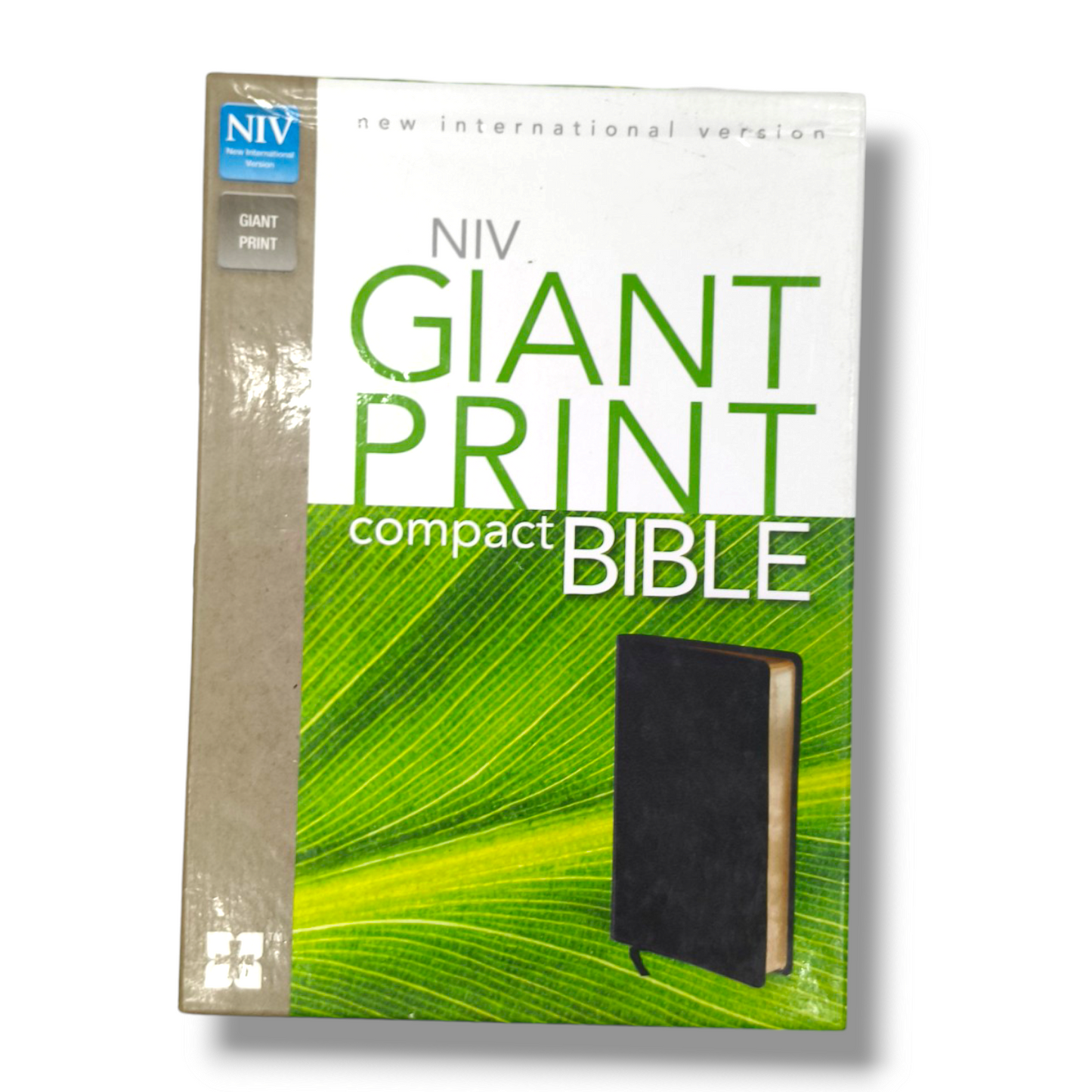 Niv Giant Print Compact Bible | By Zondervan Staff | Premium Leather | New Edition