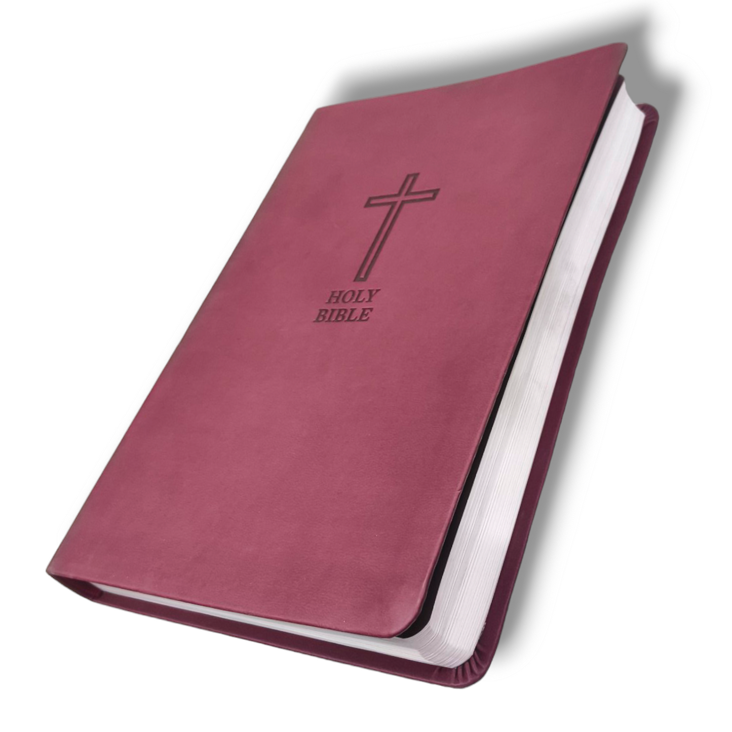 KJV VALUE LARGE PRINT THINLINE BIBLE | Cross Attractive Design Hardcover with Lavender Italian Duo-Tone | Red Letter | New Edition