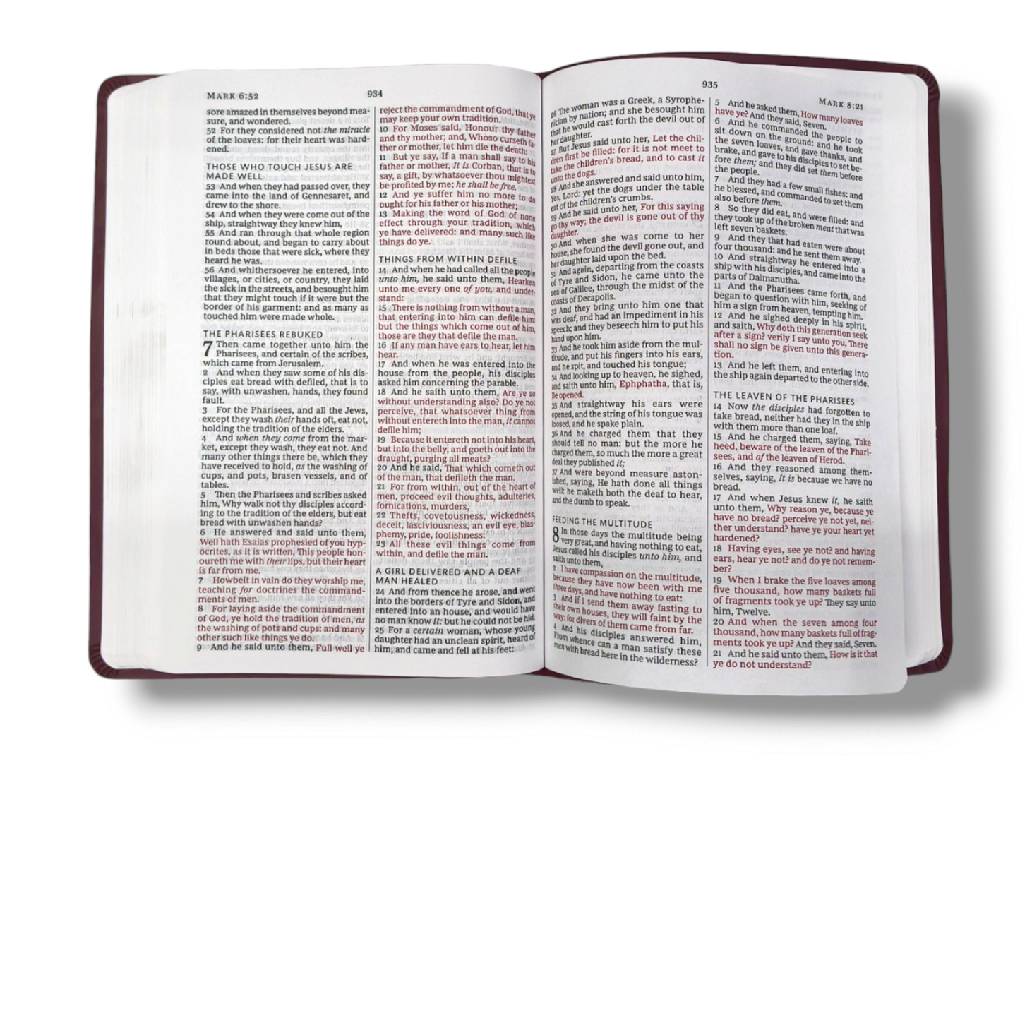 KJV VALUE LARGE PRINT THINLINE BIBLE | Cross Attractive Design Hardcover with Lavender Italian Duo-Tone | Red Letter | New Edition