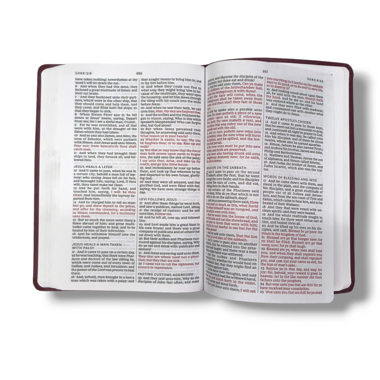 KJV VALUE LARGE PRINT THINLINE BIBLE | Cross Attractive Design Hardcover with Lavender Italian Duo-Tone | Red Letter | New Edition