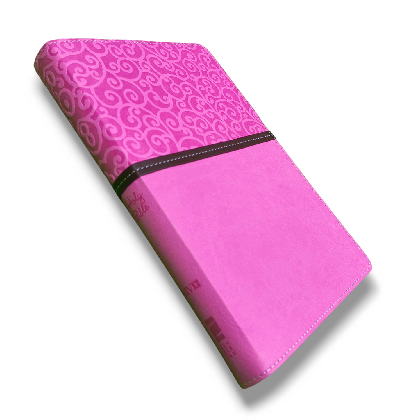 Holy Bible NIV Pink | Plum Italian Duo-Tone | Thinline Lay-Flat Thinline | Study Bible | New Edition
