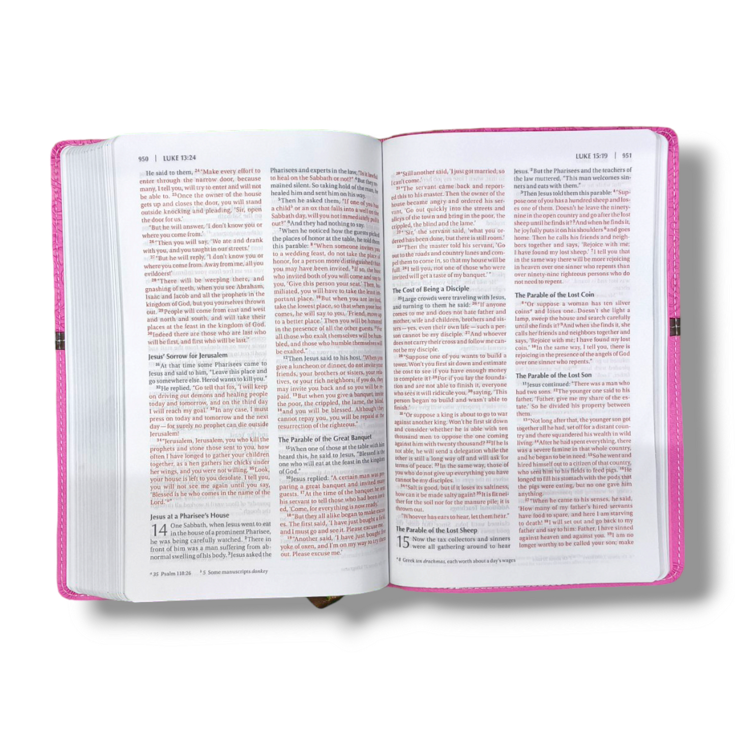 Holy Bible NIV Pink | Plum Italian Duo-Tone | Thinline Lay-Flat Thinline | Study Bible | New Edition