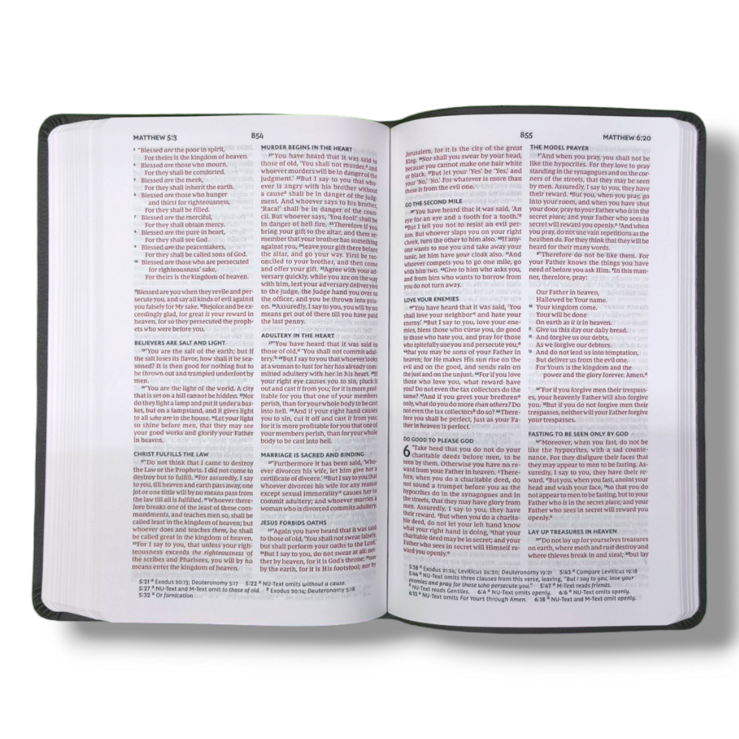 NKJV Value Thin line Bible | Red Letter Edition | Cross Design Cover | Medium Size | New Edition