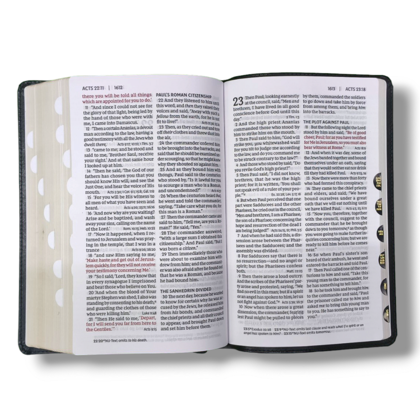 NKJV THUMB INDEX | PERSONAL SIZE LARGE PRINT | REFERENCE BIBLE | STUDY BIBLE | NEW EDITION