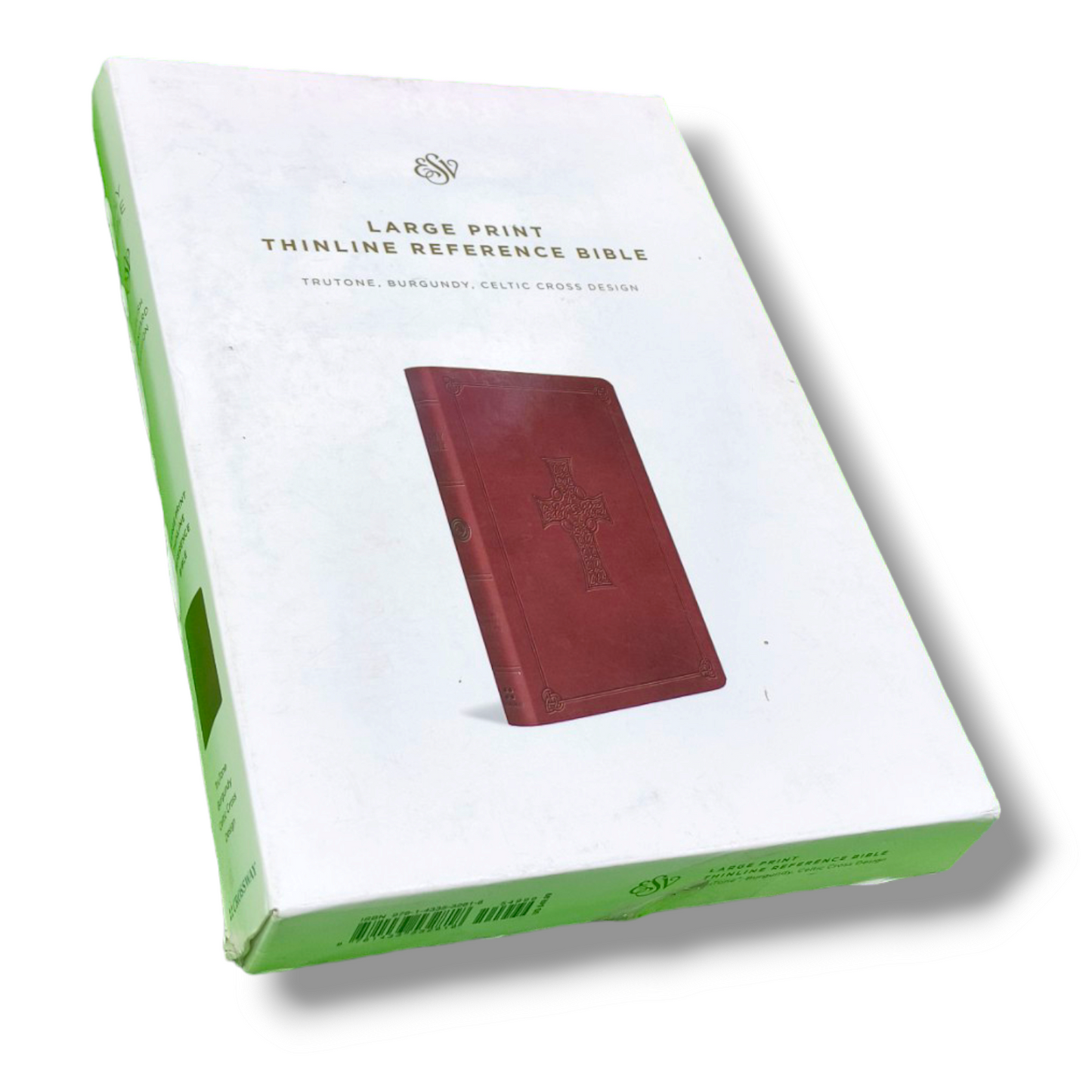 ESV Large Print | Thinline Reference Bible | (Tru Tone, Bergundy, Celtic Cross Design ) | New Edition