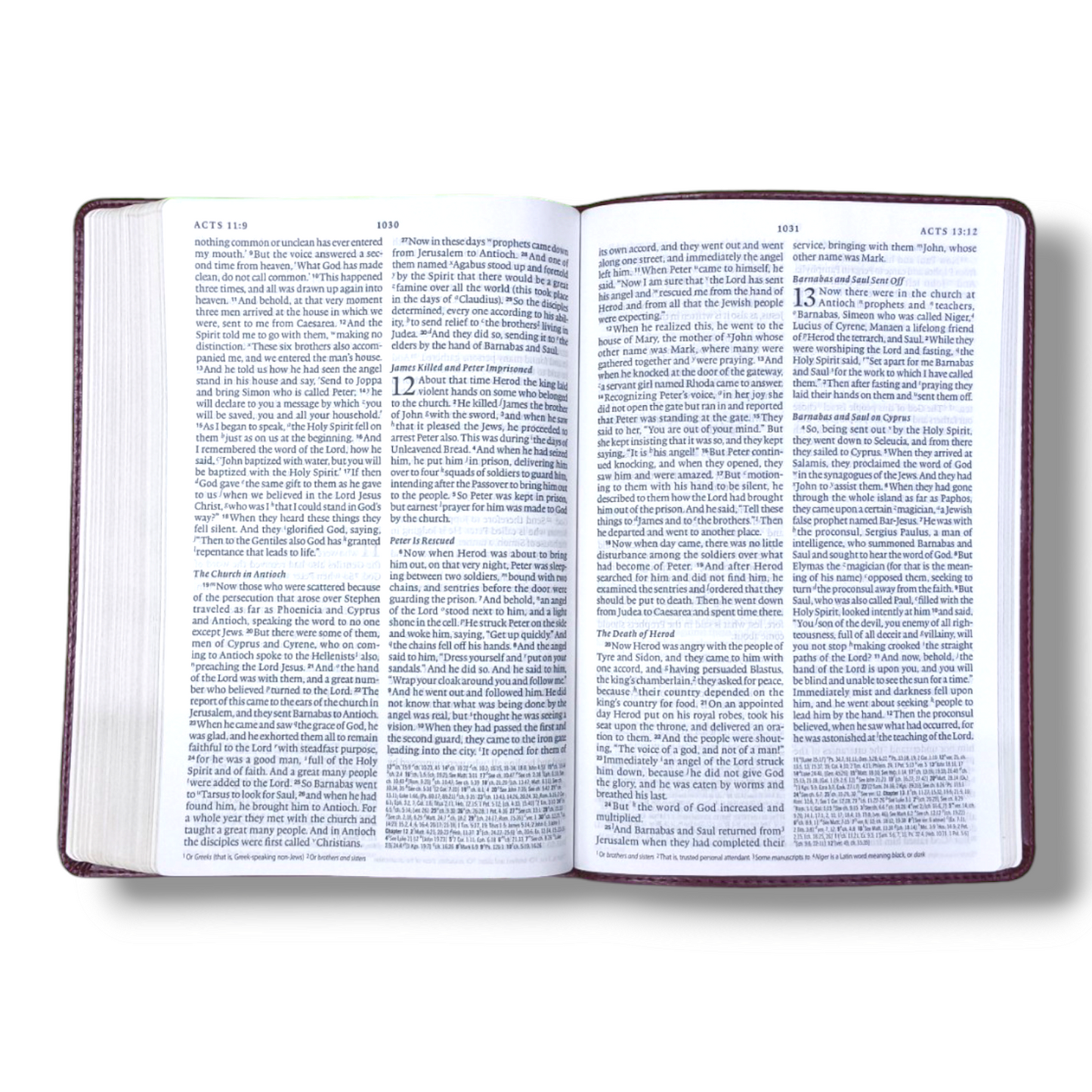 ESV Large Print | Thinline Reference Bible | (Tru Tone, Bergundy, Celtic Cross Design ) | New Edition