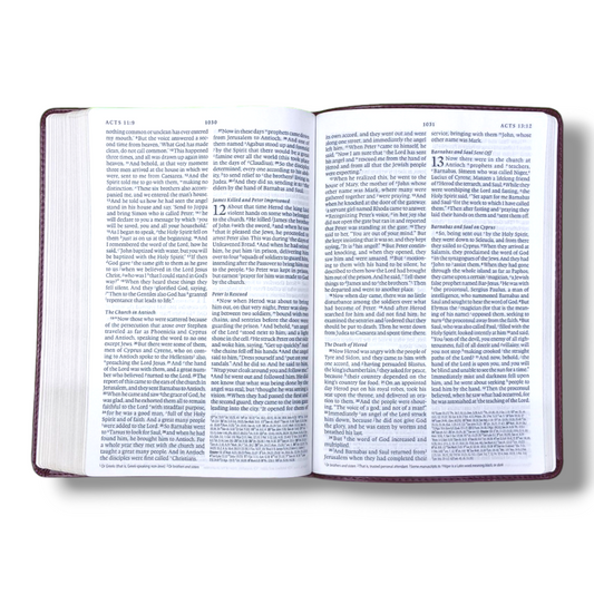 ESV Large Print | Thinline Reference Bible | (Tru Tone, Bergundy, Celtic Cross Design ) | New Edition