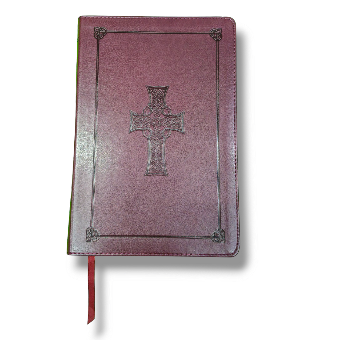 ESV Large Print | Thinline Reference Bible | (Tru Tone, Bergundy, Celtic Cross Design ) | New Edition