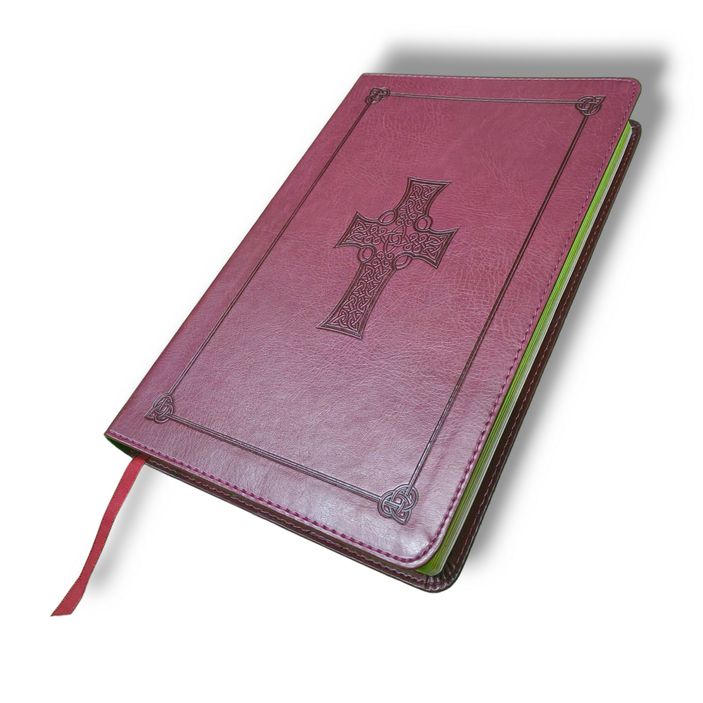 ESV Large Print | Thinline Reference Bible | (Tru Tone, Bergundy, Celtic Cross Design ) | New Edition