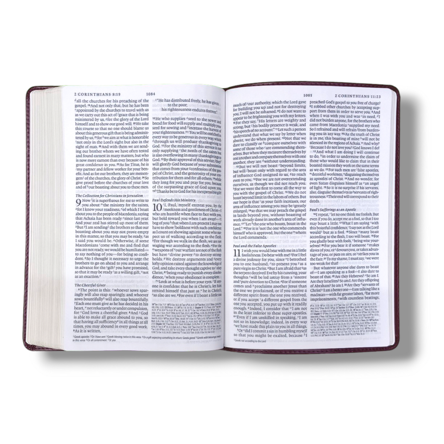 ESV Large Print | Thinline Reference Bible | (Tru Tone, Bergundy, Celtic Cross Design ) | New Edition