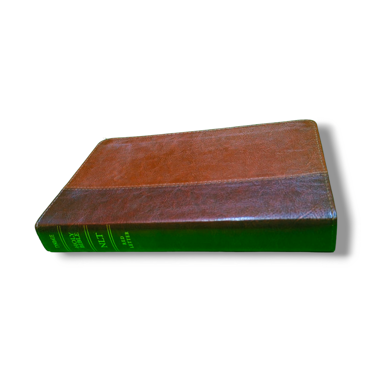 NLT Slimline Center Column | Reference Bible | Brown Leather Attractive Design Edition | Large Print | With Red Letter Edition | New Edition